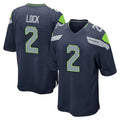 S.Seahawks #2 Drew Lock Player Navy Home Game Ndoa Stitched Jerseys