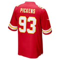 Ndoa KC.Chiefs #93 Zacch Pickens Red Team Game Jersey