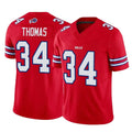 B.Bills #34 Thurman Thomas Player Red Vapor F.U.S.E. Limited Home Game Ndoa Stitched Jerseys