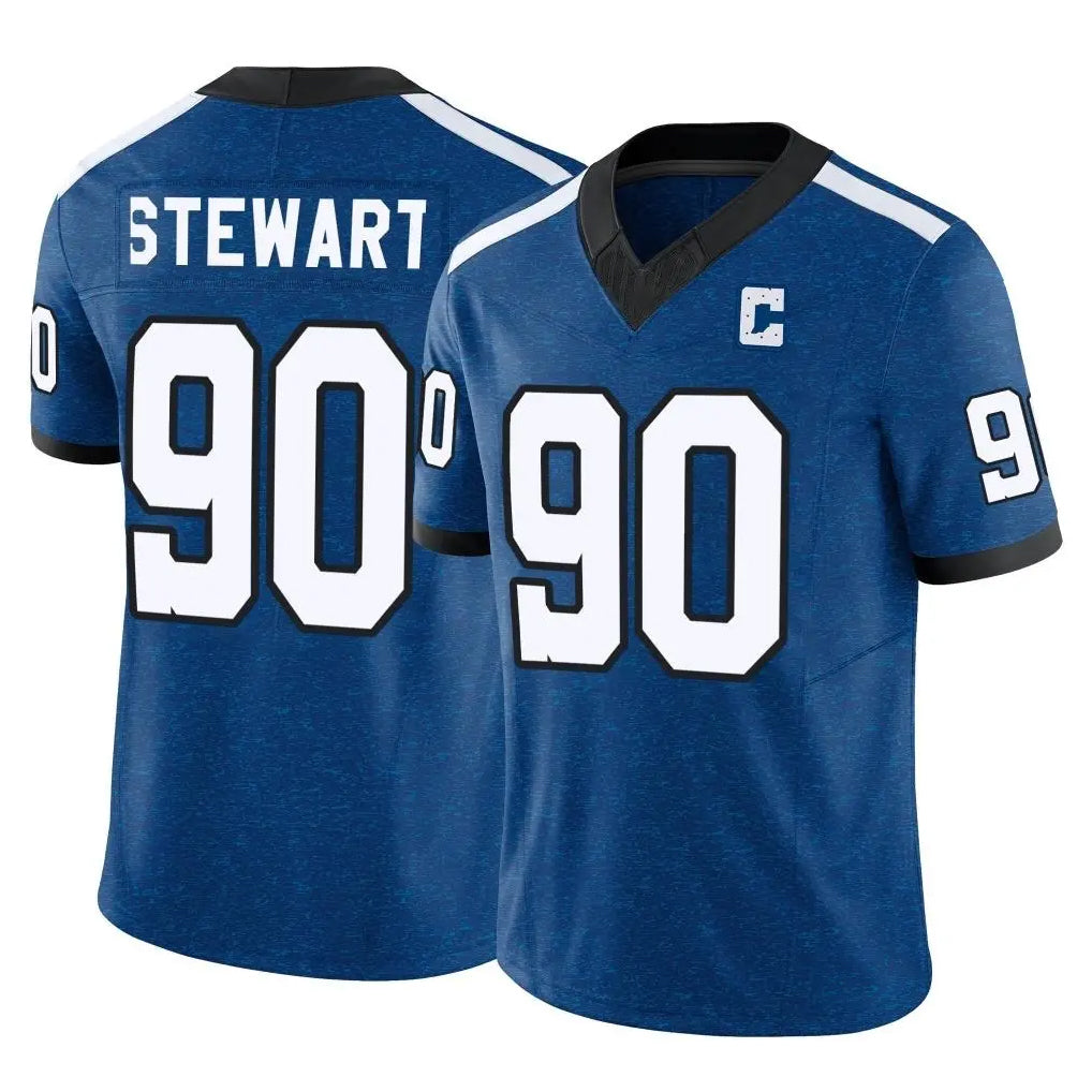 IN.Colts #90 Grover Stewart Player Royal Limited Indiana Nights Alternate Vapor F.U.S.E. Home Game Ndoa Stitched Jerseys