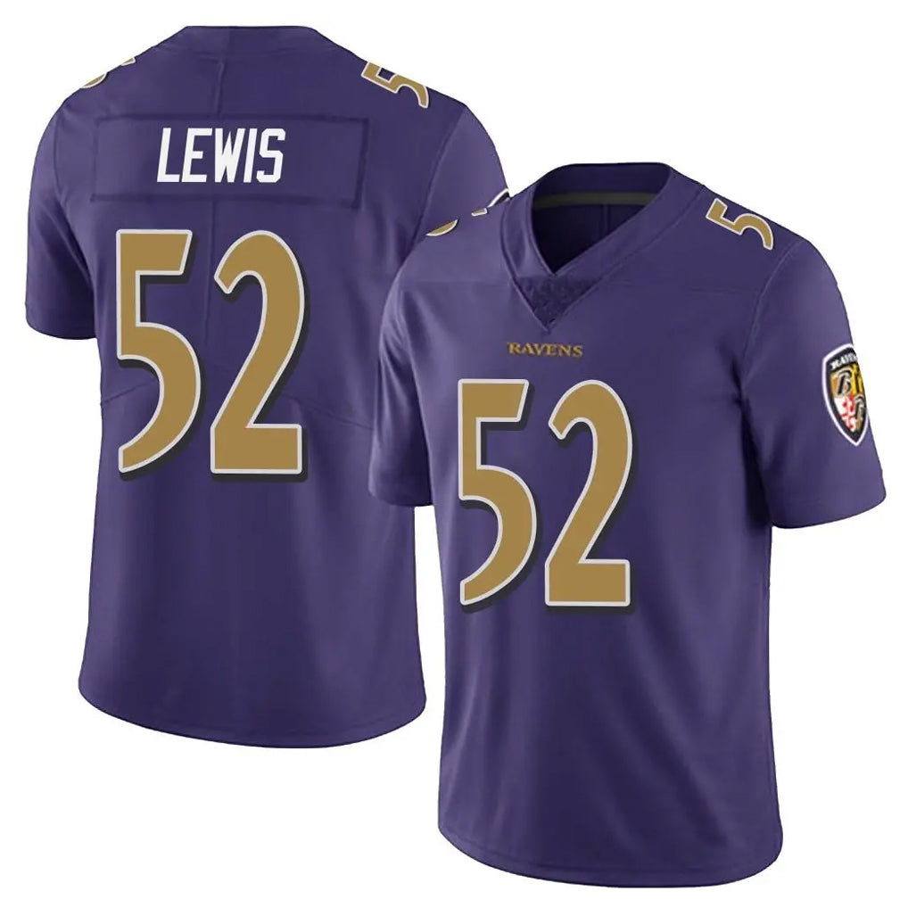 B.Ravens #52 Ray Lewis Player Purple Color Vapor Untouchable Limited Game Ndoa Stitched Jerseys