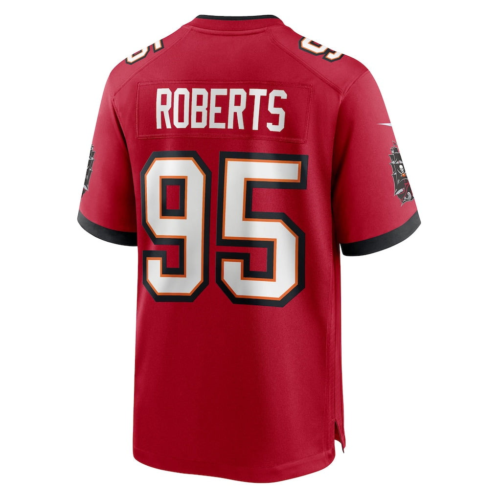 Ndoa TB.Buccaneers #95 Elijah Roberts Red Team Game Jersey
