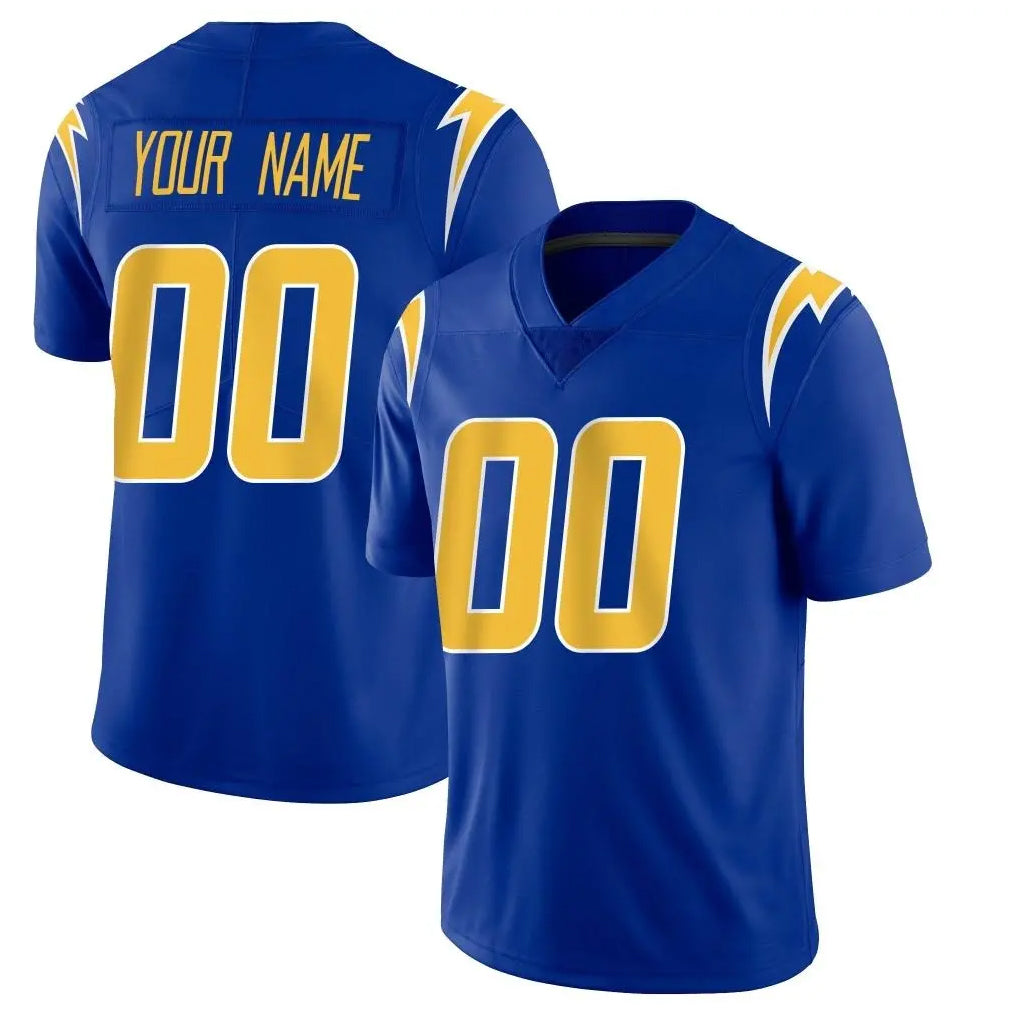 Custom LA.Chargers Royal Limited Vapor Home Game Any Name & Numbers Ndoa Stitched Jerseys