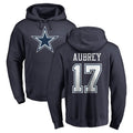D.Cowboys #17 Brandon Aubrey Player Navy Pullover Hoodies Limited Ndoa Stitched Jerseys