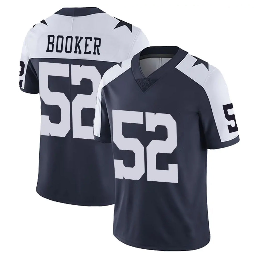 D.Cowboys #52 Tyler Booker Player Navy-White Limited Alternate Vapor Untouchable Home Game Ndoa Stitched Jerseys