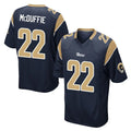 LA.Rams #22 Trent McDuffie Player Navy Home Game Ndoa Stitched Jerseys