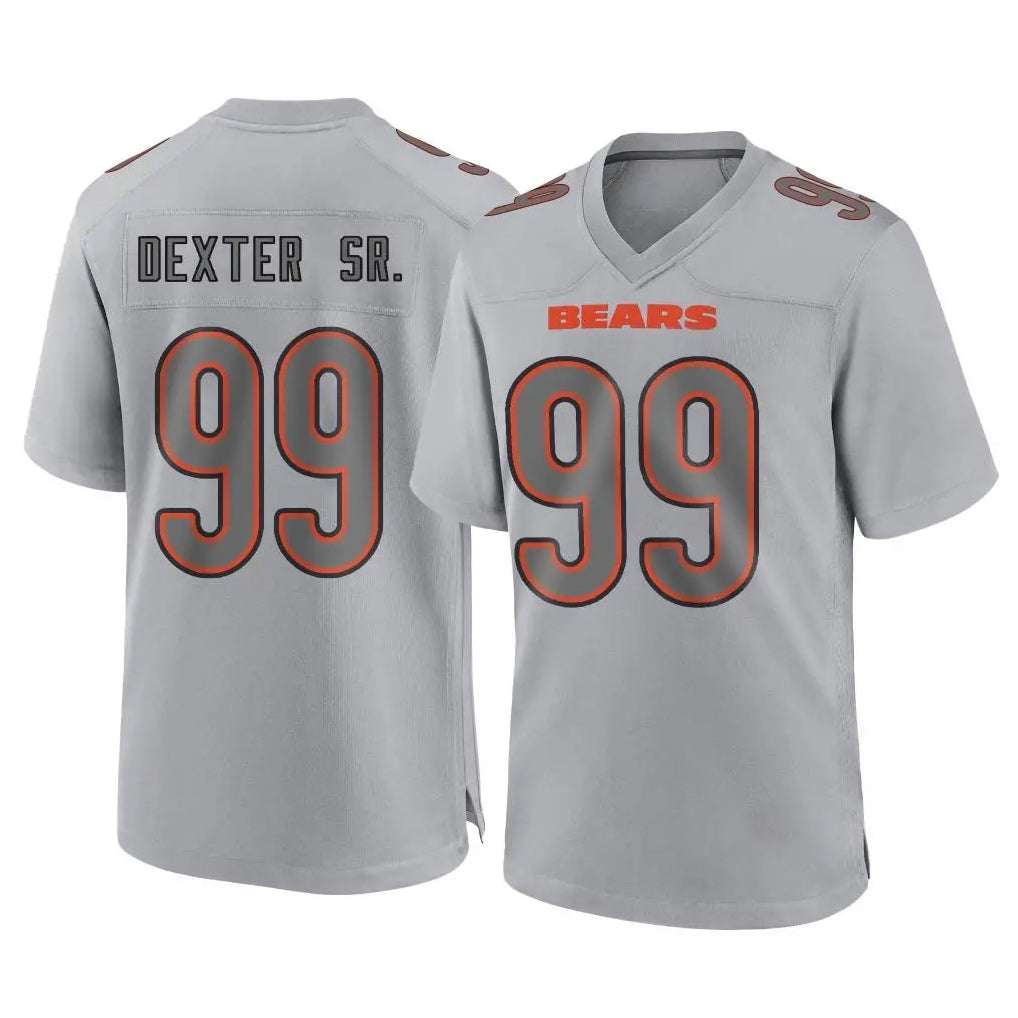 C.Bears #99 Gervon Dexter Sr. Player Gray Atmosphere Fashion Game Ndoa Stitched Jerseys