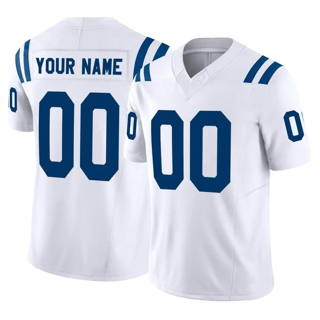 Custom IN.Colts White Limited Vapor F.U.S.E. Home Game Any Name & Numbers Ndoa Stitched Jerseys