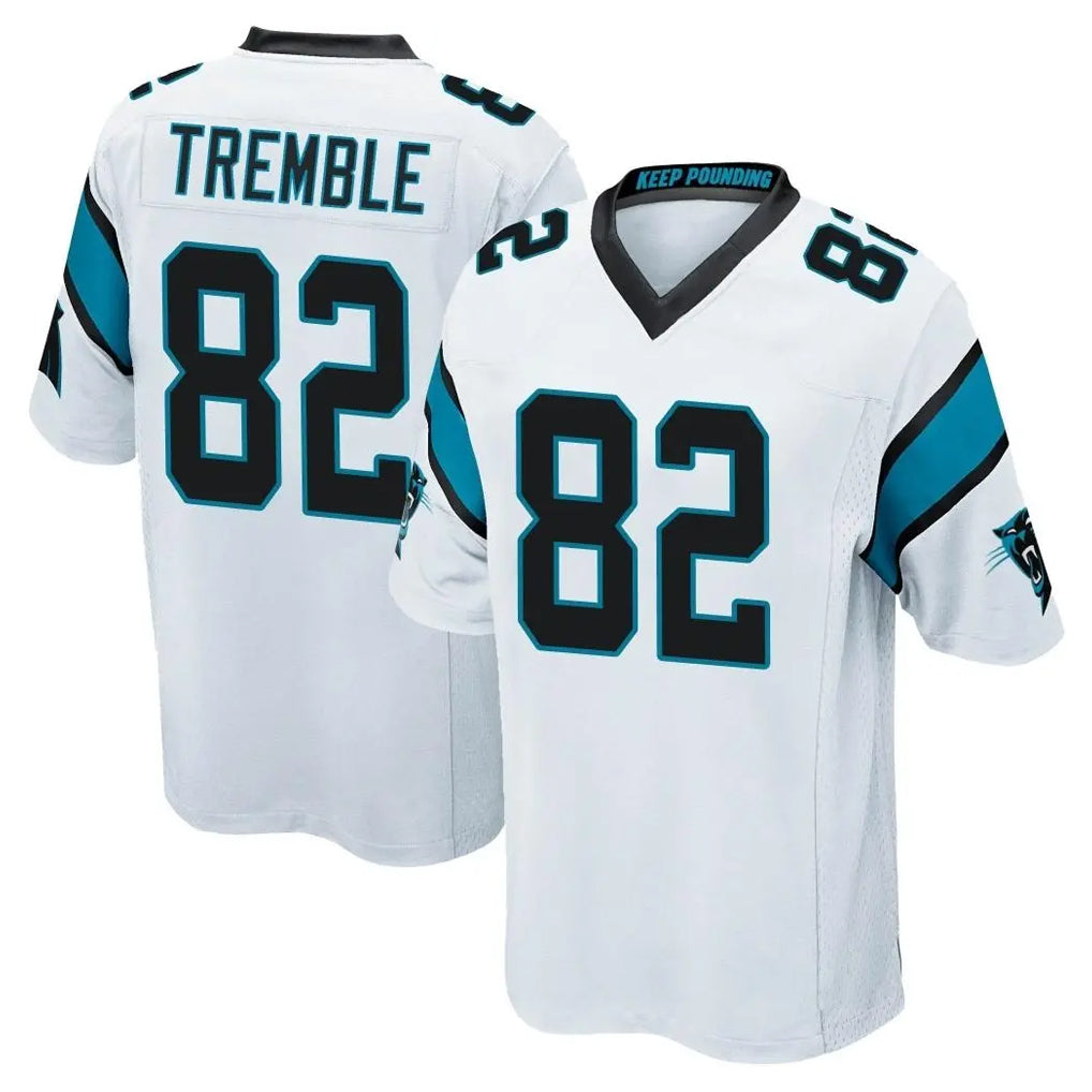 C.Panthers #82 Tommy Tremble Player White Game Ndoa Stitched Jerseys