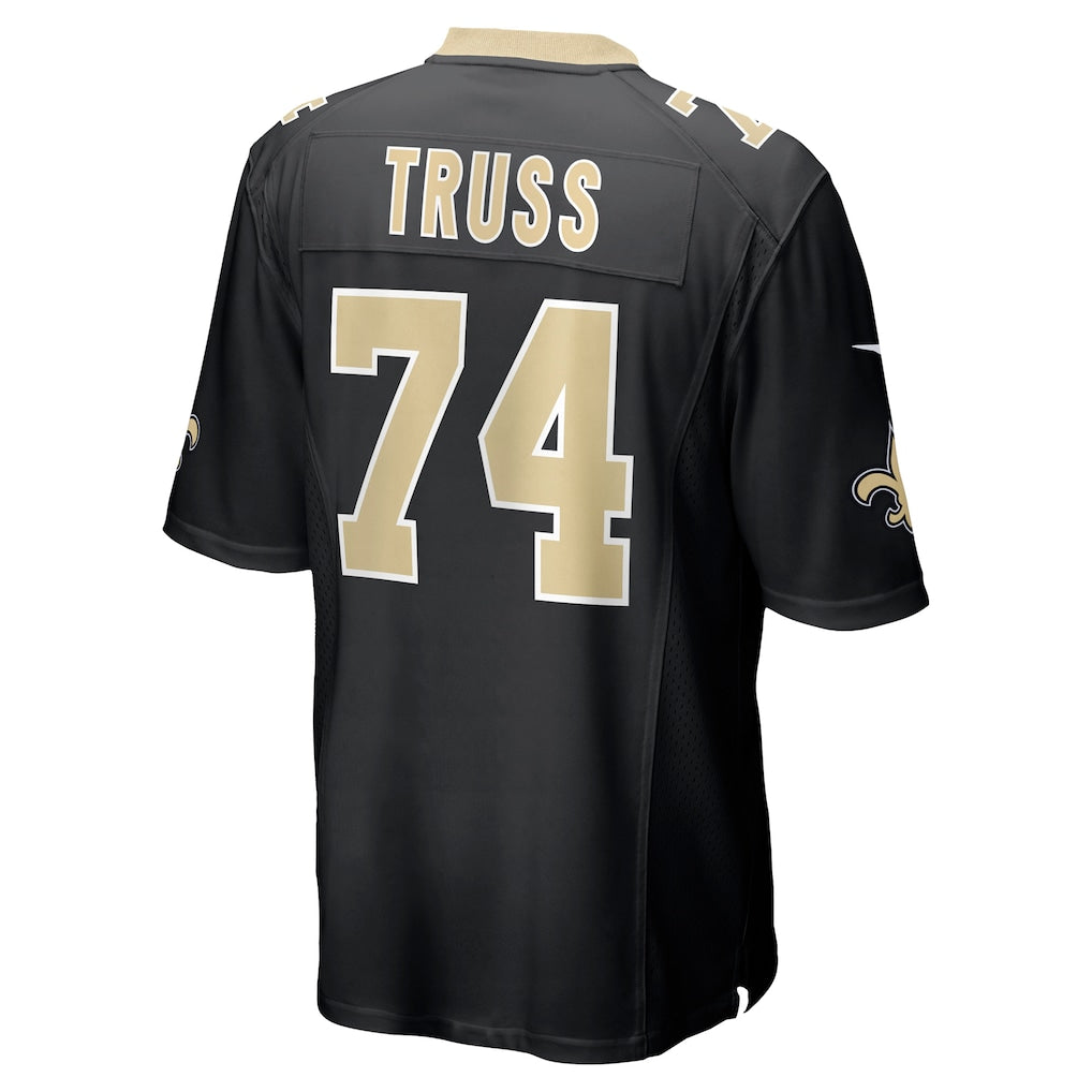 Ndoa NO.Saints #74 Xavier Truss Black Team Game Jersey