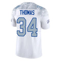 B.Bills #34 Thurman Thomas Player White Rivalries Collection Vapor Limited Ndoa Stitched Jerseys