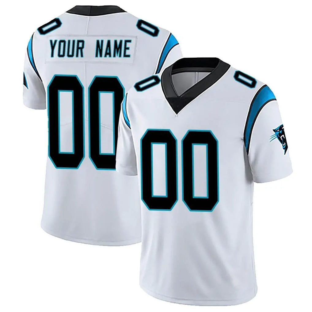 Custom C.Panthers White Vapor Untouchable Limited Game Any Name & Numbers Ndoa Stitched Jerseys