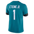 Ndoa J.Jaguars #1 Travis Etienne Jr Teal Vapor F.U.S.E. Limited Jersey