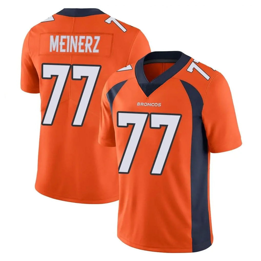 D.Broncos #77 Quinn Meinerz Player Orange Color Vapor Untouchable Limited Game Ndoa Stitched Jerseys