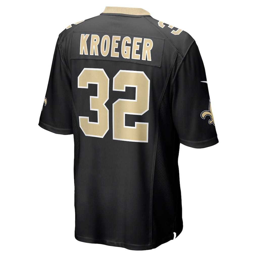Ndoa NO.Saints #32 Kai Kroeger Black Team Game Jersey