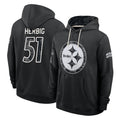 P.Steelers #51 Nick Herbig Player 2026 Black Logo Pullover Hoodies Limited Game Ndoa Stitched Jerseys