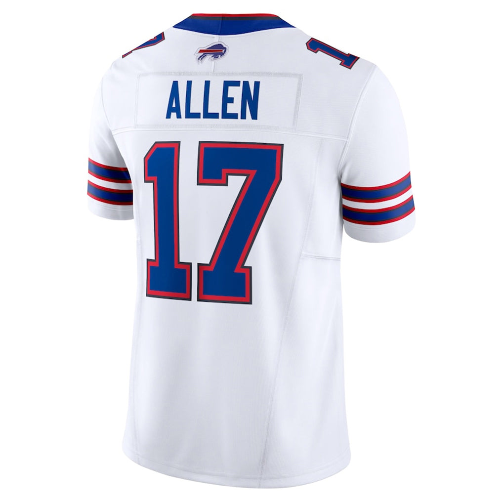 B.Bills #17 Josh Allen Player White Vapor F.U.S.E. Limited Ndoa Stitched Jerseys