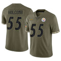 P.Steelers #55 Cole Holcomb Player Olive Limited Salute To Service Home Game Ndoa Stitched Jerseys