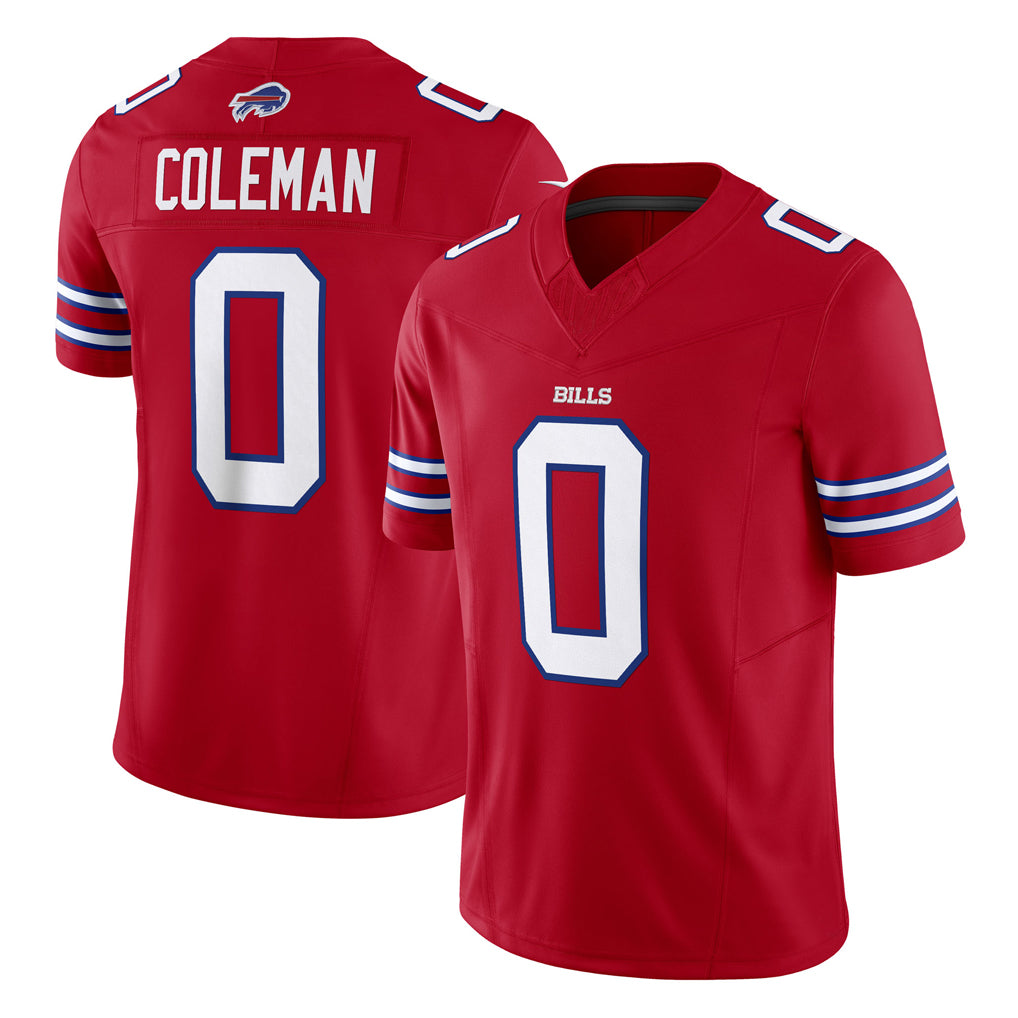 B.Bills #0 Keon Coleman Player Red Vapor F.U.S.E. Jersey Limited Home Game Ndoa Stitched Jerseys