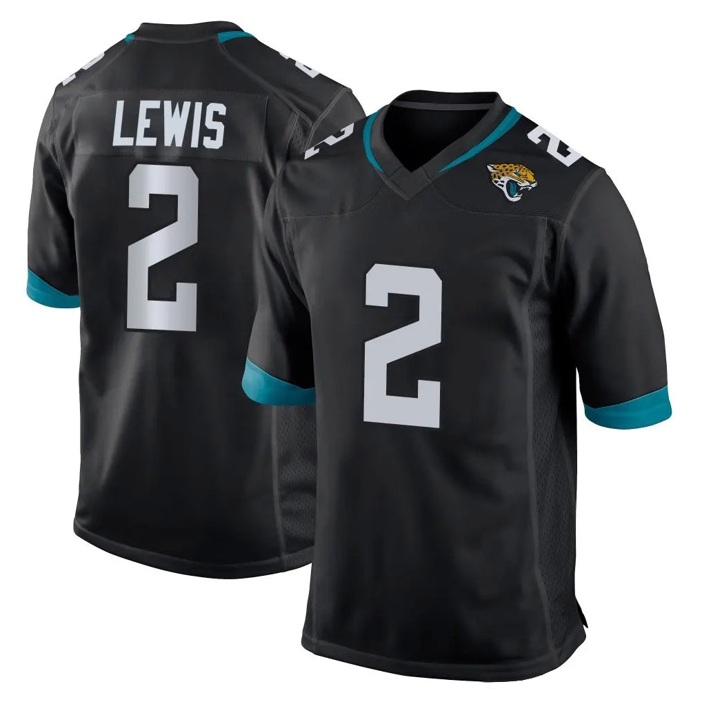 J.Jaguars #2 Jourdan Lewis Player Black Home Game Ndoa Stitched Jerseys