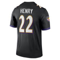 B.Ravens #22 Derrick Henry Player Black Legend Performance Ndoa Stitched Jerseys