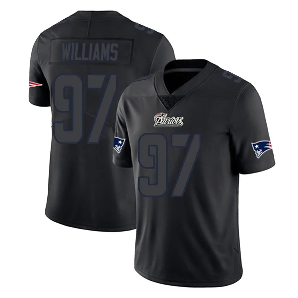 NE.Patriots #97 Milton Williams Player Black Impact LImited Home Game Ndoa Stitched Jerseys