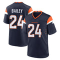D.Broncos #24 Champ Bailey Player Navy Home Game Ndoa Stitched Jerseys