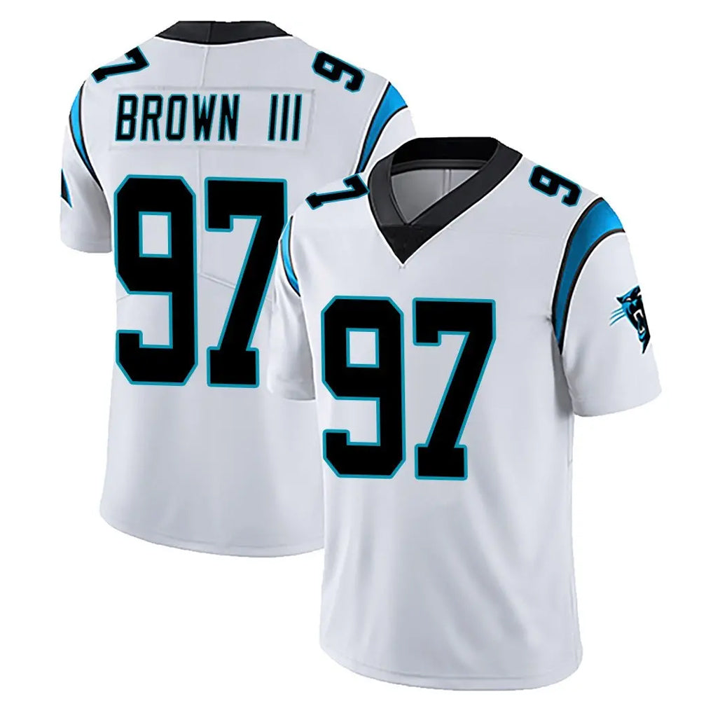 C.Panthers #97 Bobby Brown III Player White Vapor Untouchable Limited Game Ndoa Stitched Jerseys