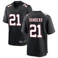A.Falcons #21 Deion Sanders Player Black Throwback Limited Ndoa Stitched Jerseys