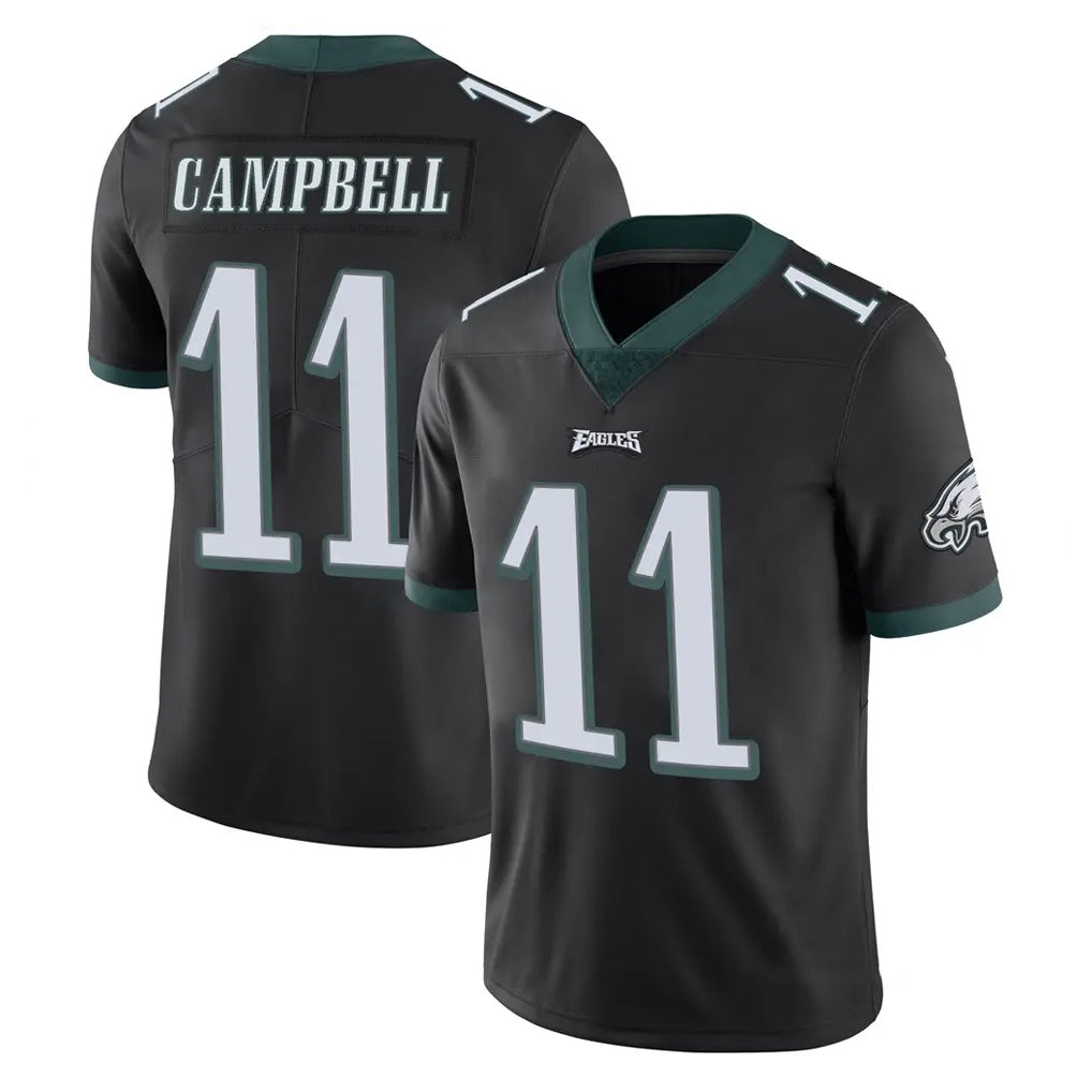 P.Eagles #11 Jihaad Campbell Player Black Limited Vapor Untouchable Home Game Ndoa Stitched Jerseys