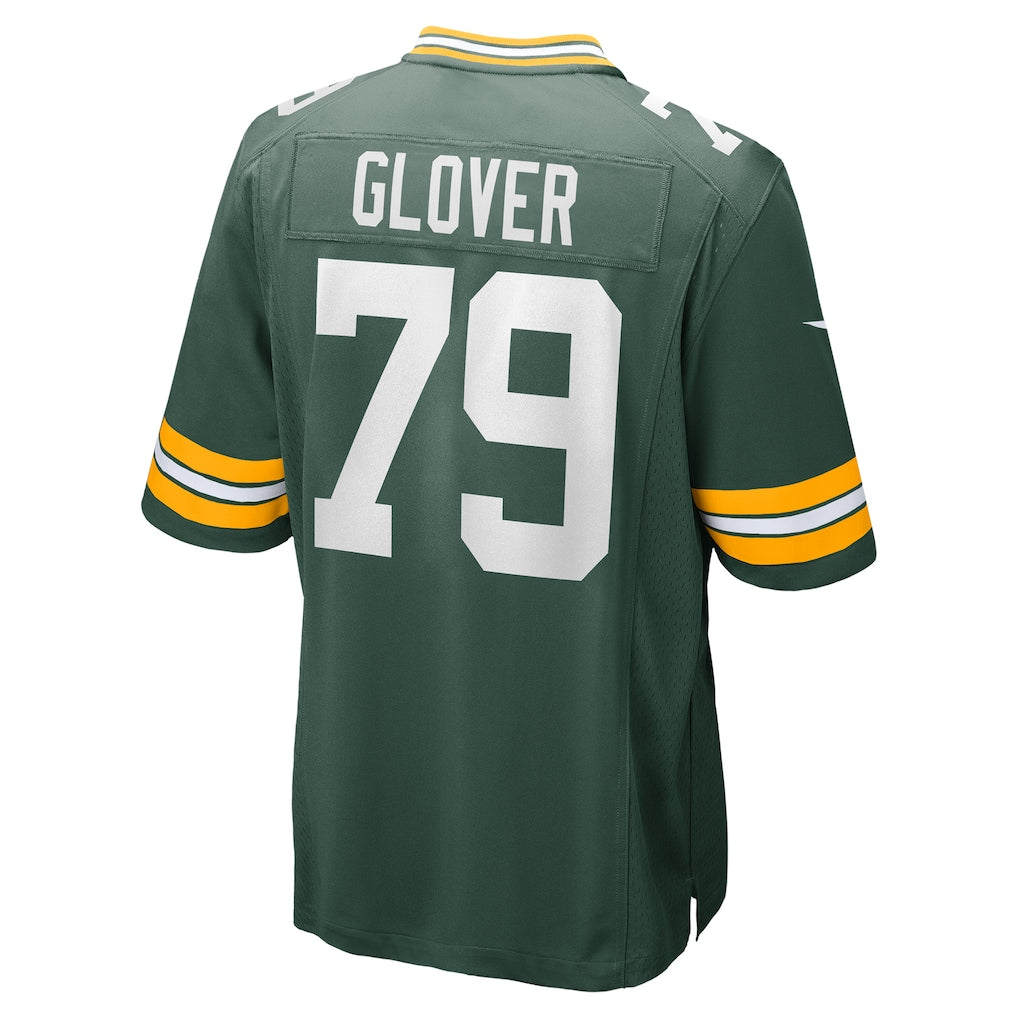 Ndoa GB.Packers #79 Travis Glover Green Game Jersey