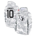 A.Cardinals #10 Josh Sweat Player Arctic Camo Limited Salute to Service Pullover Hoodies Game Ndoa Stitched Jerseys