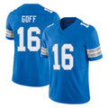 D.Lions #16 Jared Goff Player Blue Limited Vapor F.U.S.E. Alternate Home Game Ndoa Stitched Jerseys