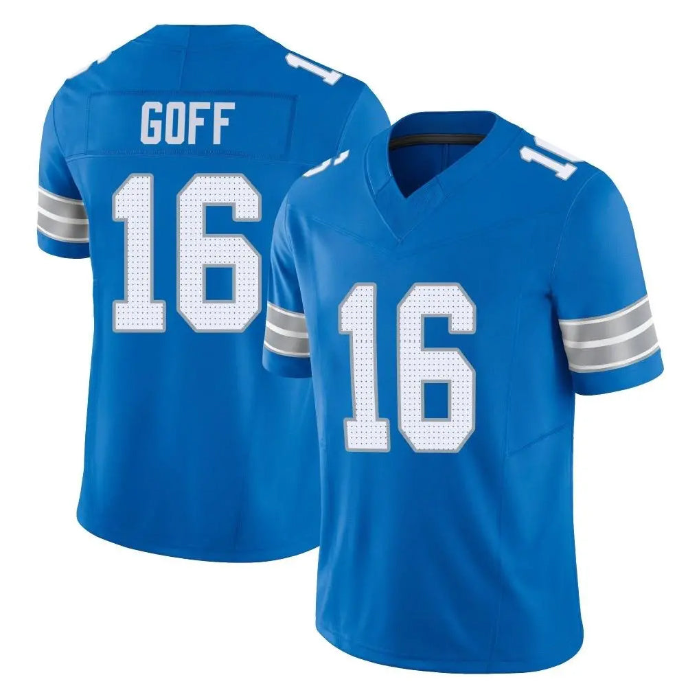 D.Lions #16 Jared Goff Player Blue Limited Vapor F.U.S.E. Alternate Home Game Ndoa Stitched Jerseys