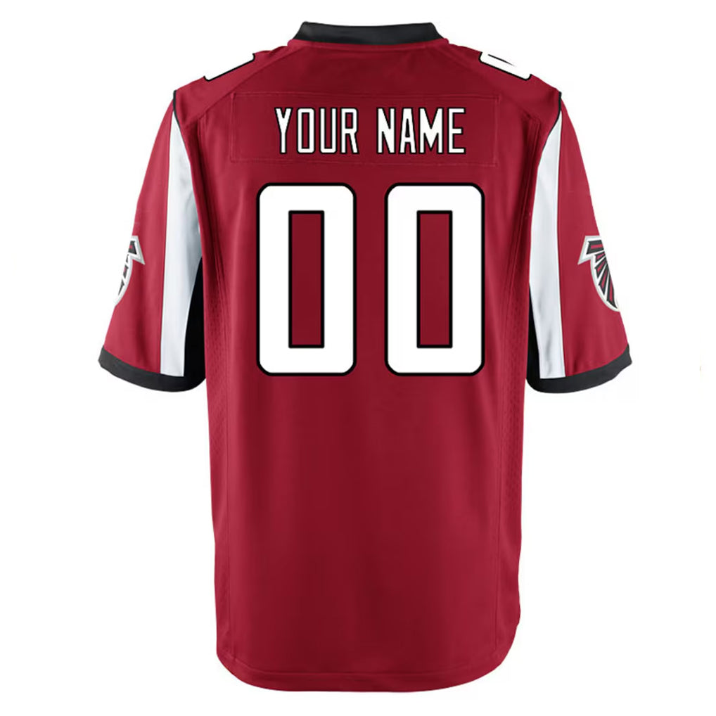 Custom A.Falcons Red Home Game Any Name & Numbers Ndoa Stitched Jerseys