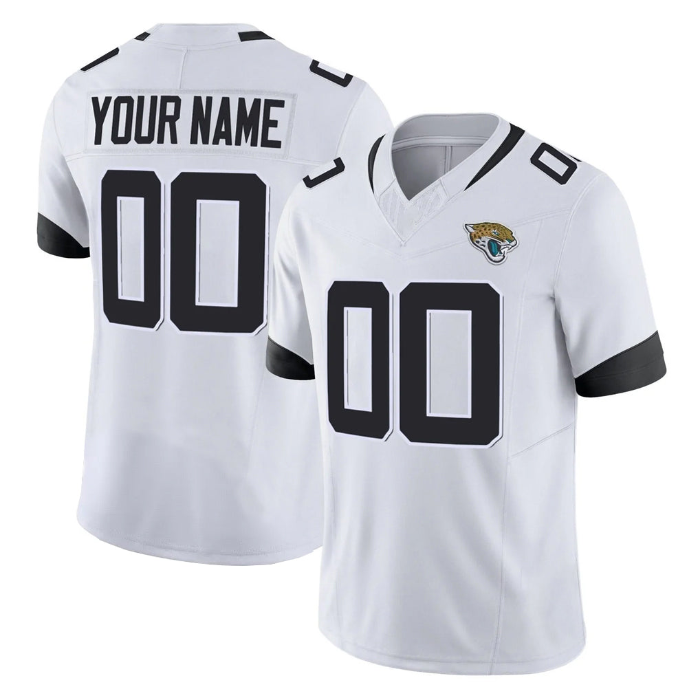 Custom J.Jaguars White Vapor F.U.S.E. Limited Home Game Any Name & Numbers Ndoa Stitched Jerseys