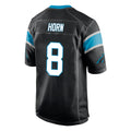 C.Panthers #8 Jaycee Horn Player Black Game Ndoa Stitched Jerseys