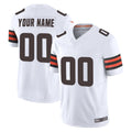 Custom C.Browns White Vapor F.U.S.E. Limited Home Game Any Name & Numbers Ndoa Stitched Jerseys