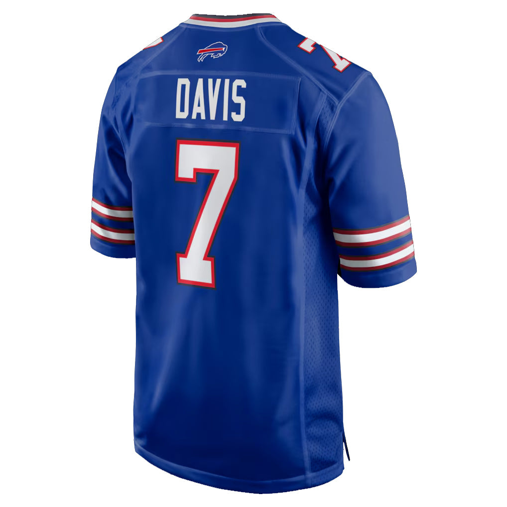 B.Bills #7 Ray Davis Player Royal Home Game Ndoa Stitched Jerseys
