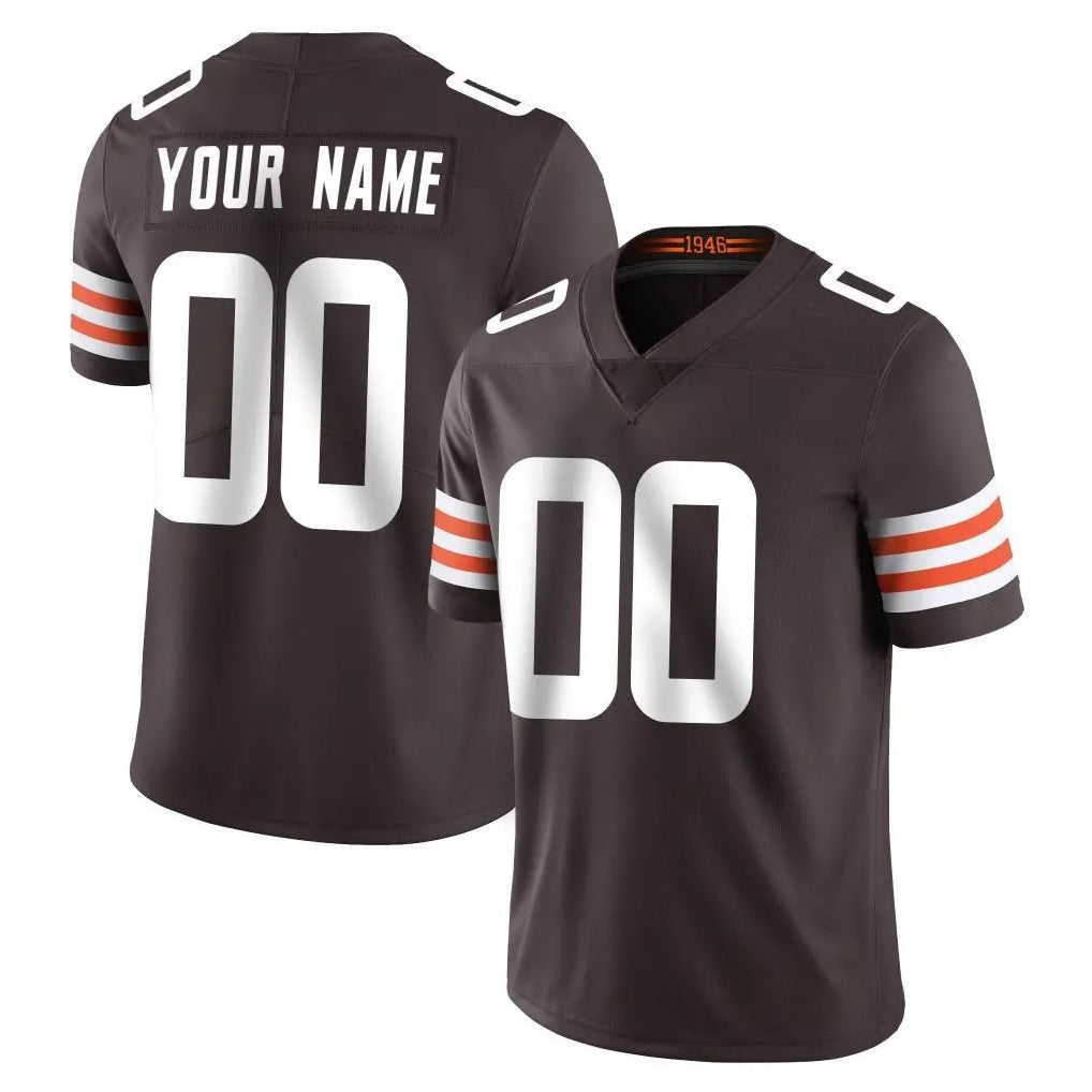 Custom C.Browns Brown Color Vapor Untouchable Limited Home Game Any Name & Numbers Ndoa Stitched Jerseys