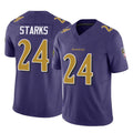B.Ravens #24 Malaki Starks Player Purple Vapor F.U.S.E. Limited Ndoa Stitched Jerseys