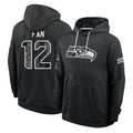 S.Seahawks #12 12th Fan Player 2026 Black Logo Pullover Hoodies Limited Game Ndoa Stitched Jerseys