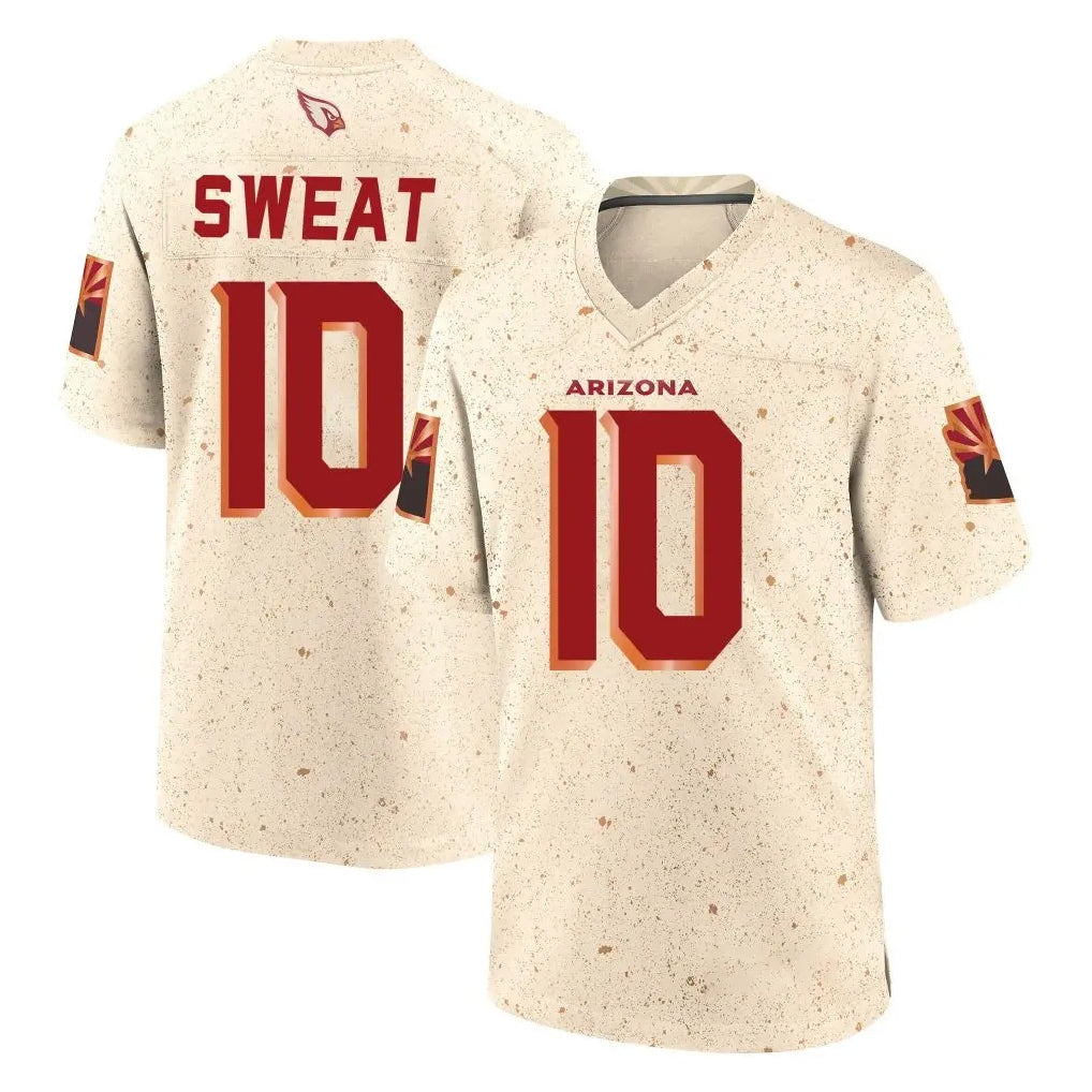 A.Cardinals #10 Josh Sweat Player Cream Rivalries Collection Game Ndoa Stitched Jerseys