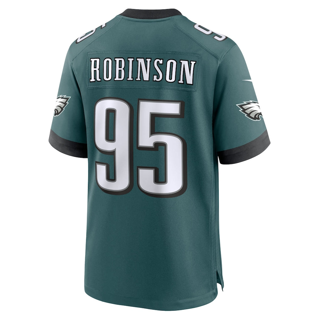 Ndoa P.Eagles #95 Ty Robinson Midnight Green Team Game Jersey