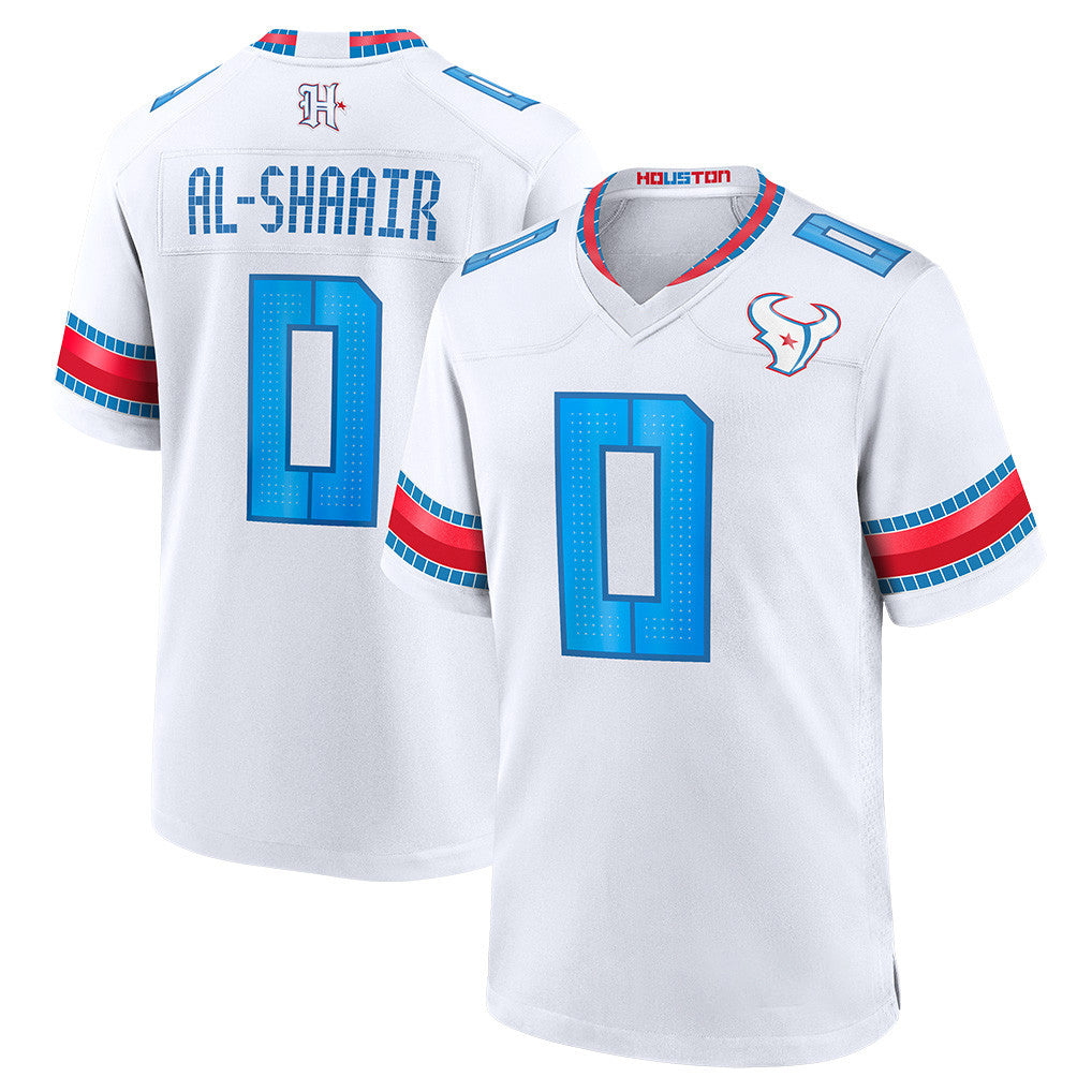 H.Texans #0 Azeez Al-Shaair Player Whtie 2026 Rivalries Vapor Home Game Ndoa Stitched jerseys