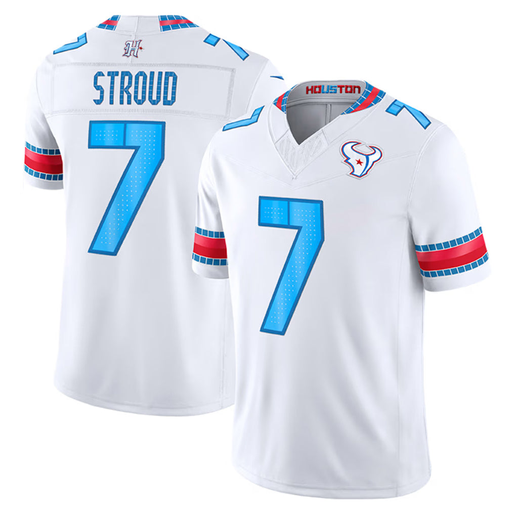 H.Texans #7 CJ Stroud Player Whtie 2026 Rivalries Vapor Limited Home Game Ndoa Stitched jerseys