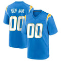 Custom LA.Chargers Blue Home Game Any Name & Numbers Ndoa Stitched Jerseys