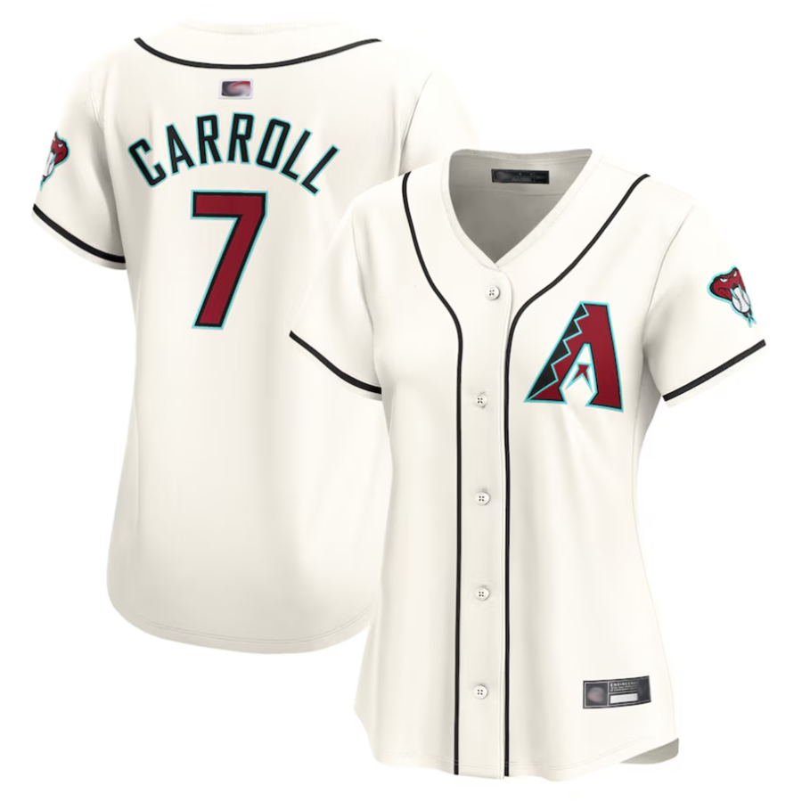 Ndoa A.Diamondbacks #7 Corbin Carroll Player Cream Home Limited Personalized Stitched Jerseys