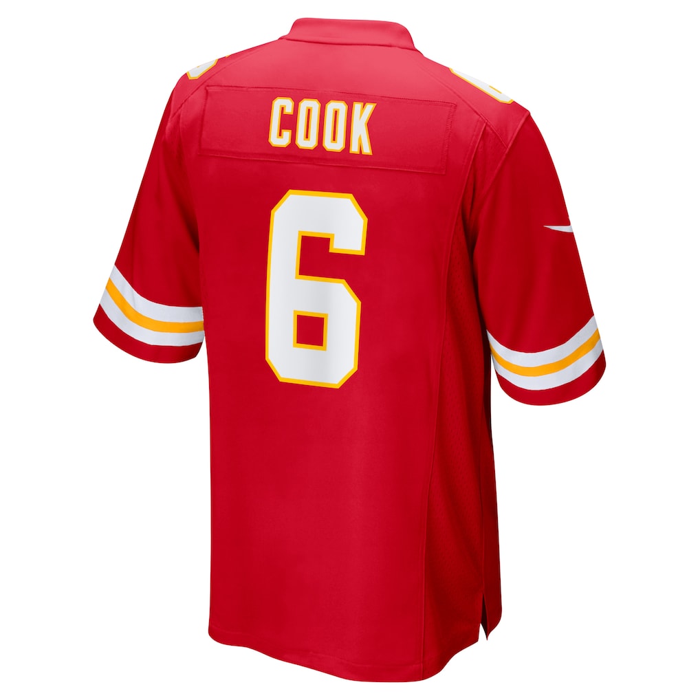 Ndoa KC.Chiefs #6 Bryan Cook Red Game Player Jersey