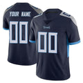 Custom T.Titans Navy Limited Vapor Untouchable Home Game Any Name & Numbers Ndoa Stitched Jerseys